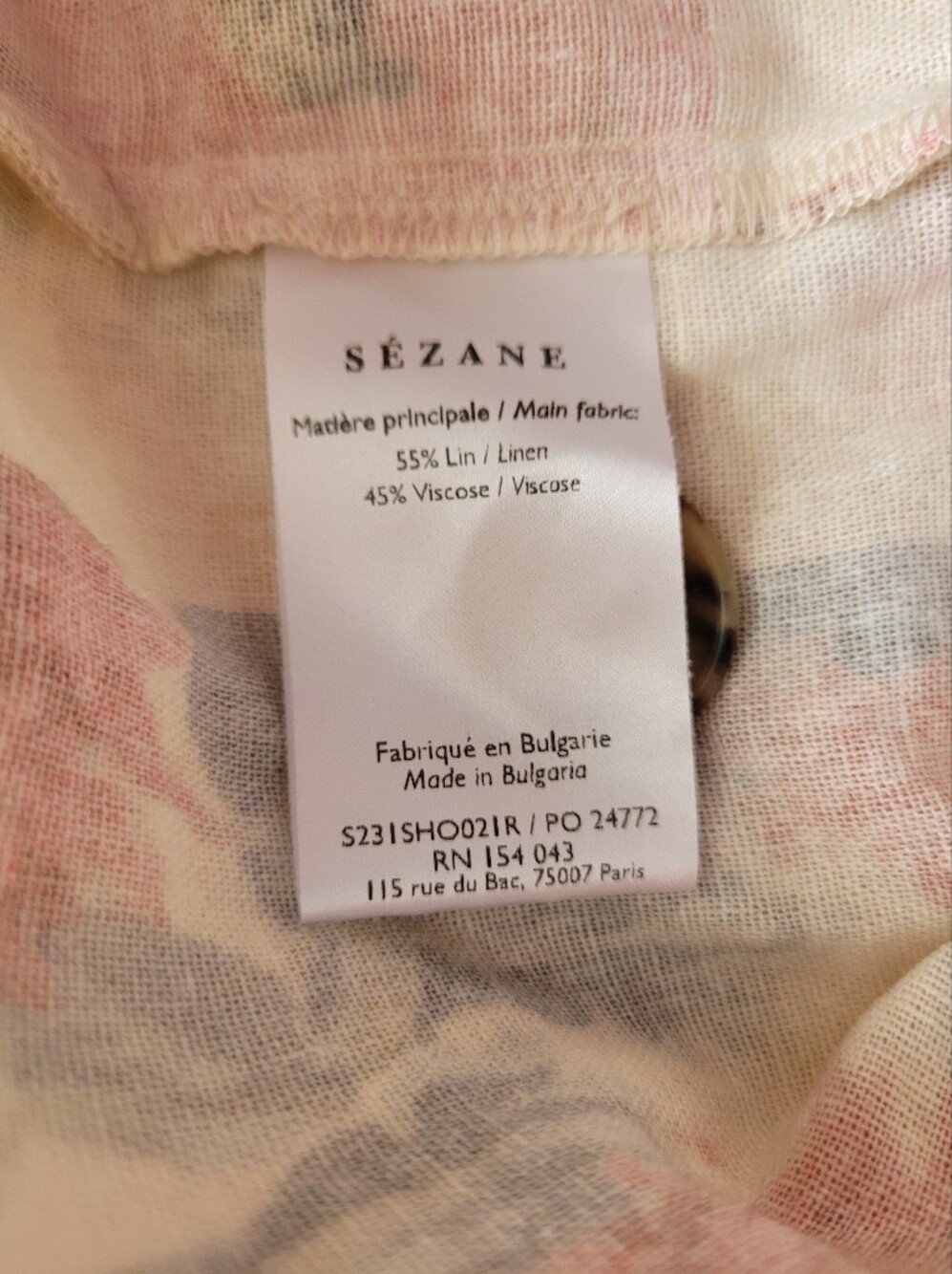 Sézane Alberello Shorts – Magda Floral Patchwork Linen – EU 44 / US 12 - Picture 6 of 11